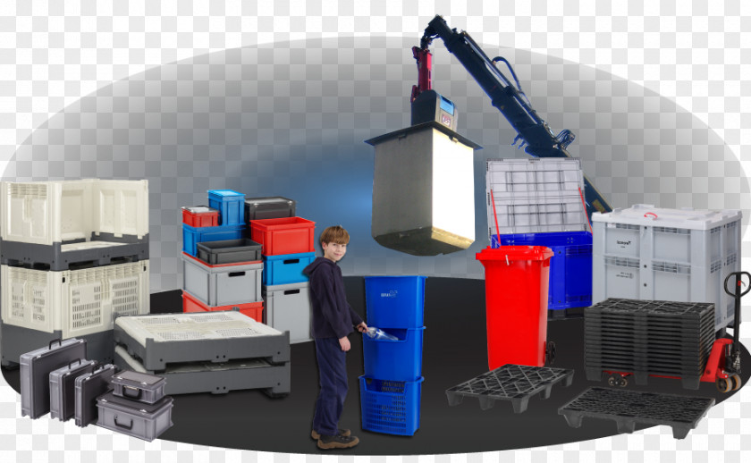 Box Plastic Logistics Waste Sorting Crate PNG