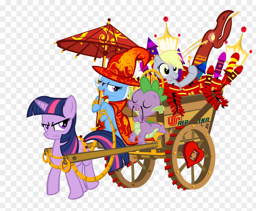 Chinese New Year Spike Pony Rarity PNG