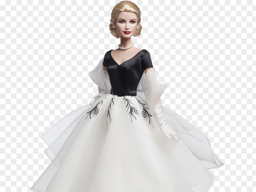 Grace Kelly Rear Window Wedding Dress Of Barbie Doll PNG