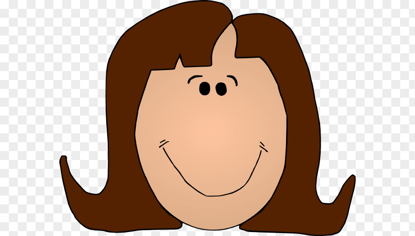 Lady Nose Cliparts Woman Smiley Clip Art PNG