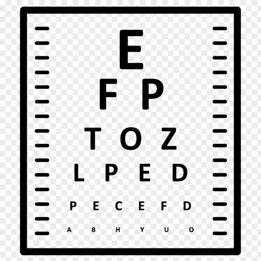 Eye Chart Examination Care Professional Ophthalmology PNG