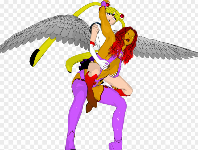 Hawkgirl Starfire Raven Nightwing Sailor Moon Teen Titans PNG