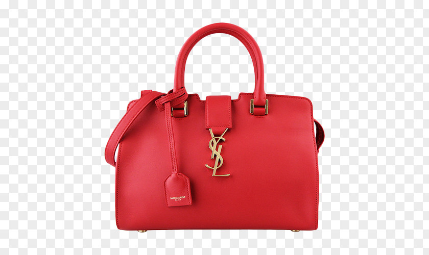 Yves Saint Laurent Leather Ms. Portable Shoulder Bag Dual-use Tote Handbag PNG