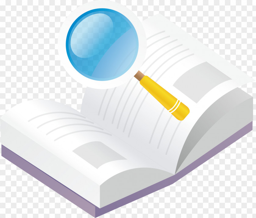 Book Magnifying Glass Material Computer File PNG
