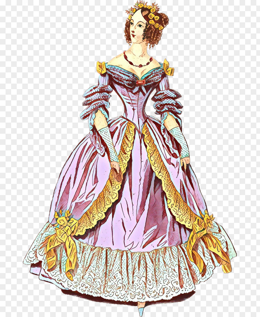 Costume Design Victorian Fashion Dress PNG