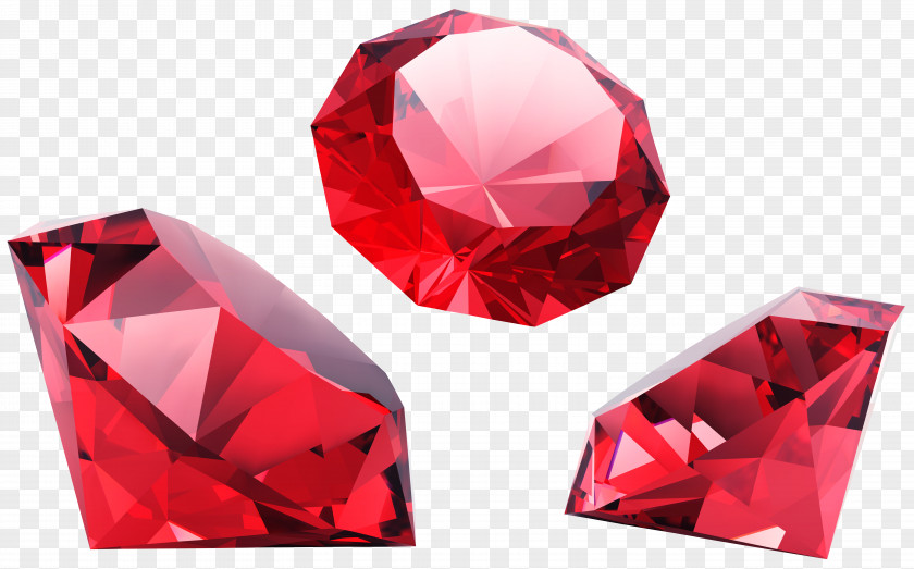 Dimond Red Diamonds Gemstone Clip Art PNG