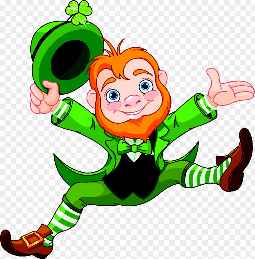 Saint Patrick Leprechaun Clip Art PNG