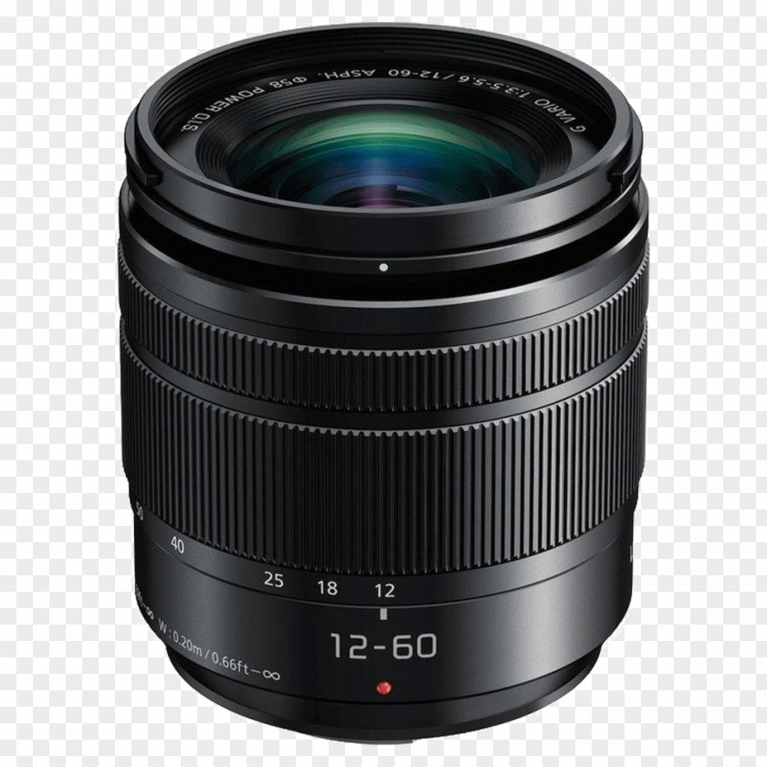 Camera Lens Lumix G Micro System Panasonic Vario 3,5-5,6/12-60 Power OIS Asph 12-60mm F/3.5-5.6 ASPH O.I.S. Four Thirds PNG
