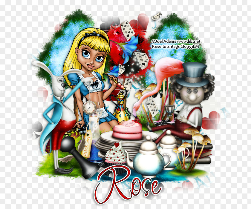 Christmas Bad Alice Cartoon Desktop Wallpaper PNG