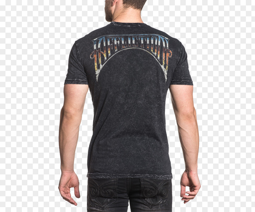 T-shirt Affliction Paris Clothing Sleeve PNG