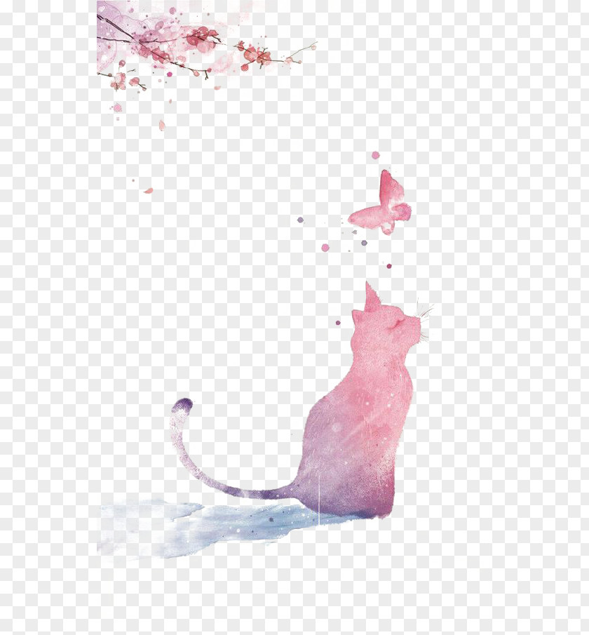 Watercolor Cat Truyu1ec7n Book Death Novel Love PNG