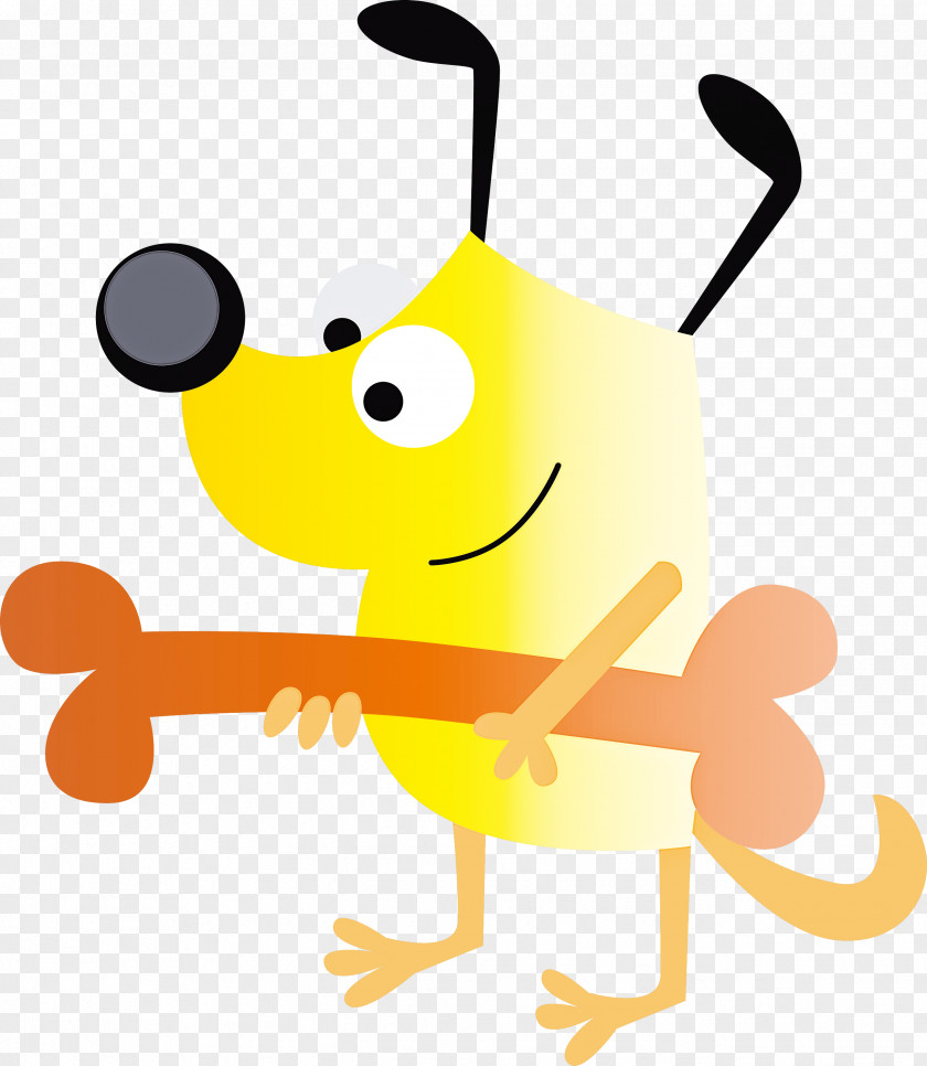 Cartoon Yellow Pest PNG