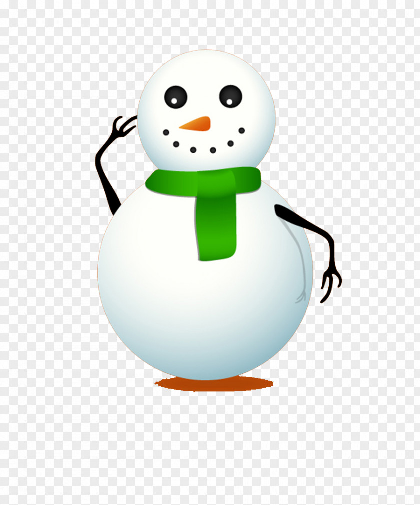 Funny Cartoon Snowman Drawing PNG