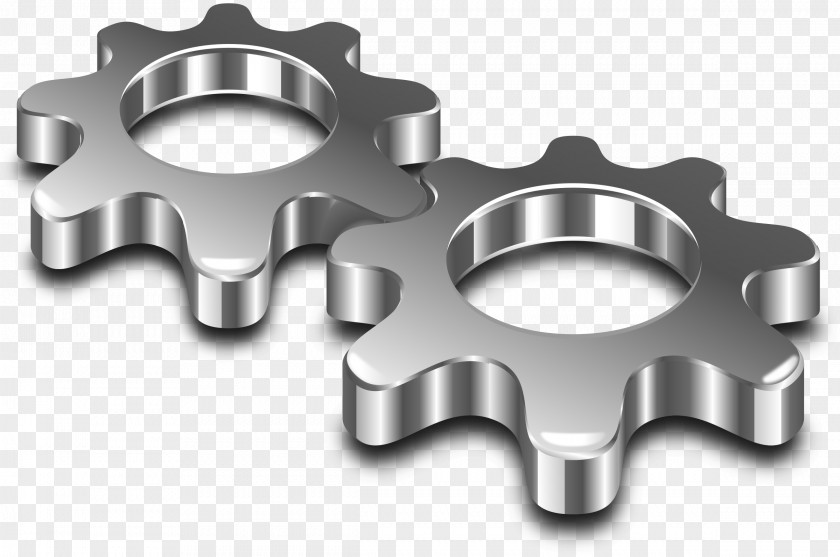 Gears Metal Steel Clip Art PNG