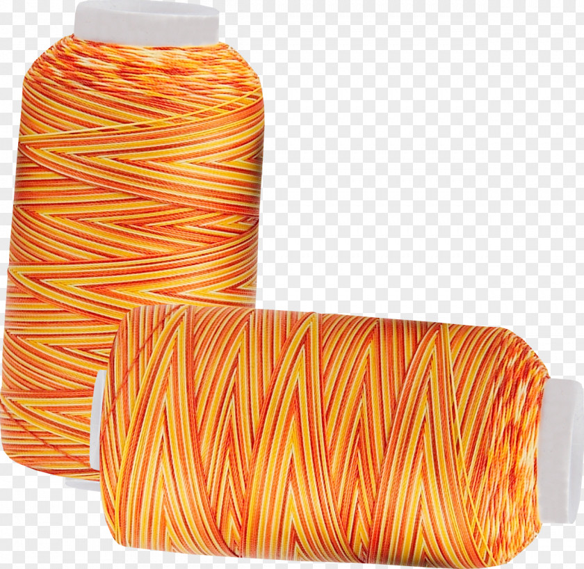 Orange Needle Cylinder Sewing Yarn PNG