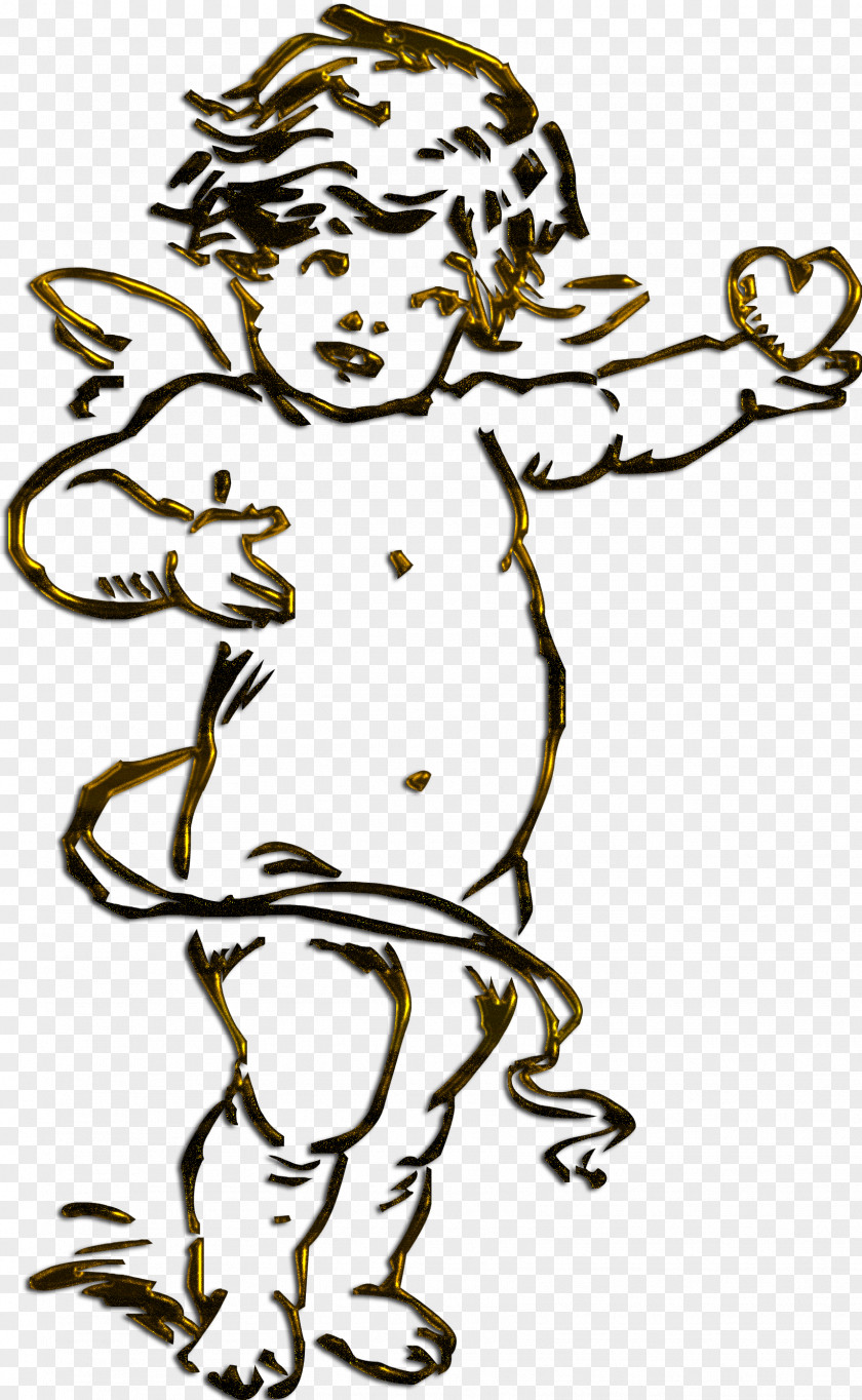 Cupid Coloring Pages Angel Cherub PNG