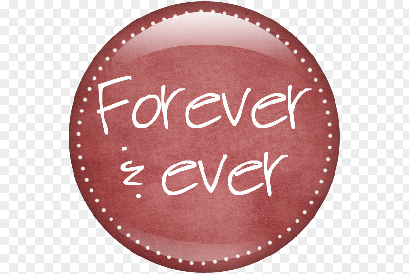 Forever Love Brown Maroon Circle Brand Font PNG
