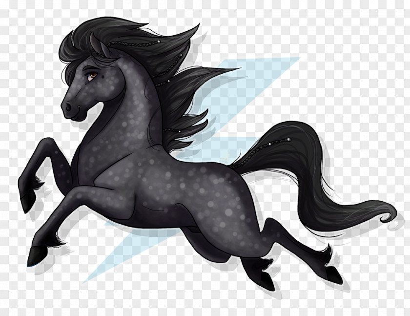 Mustang Mane Stallion Pony Art PNG