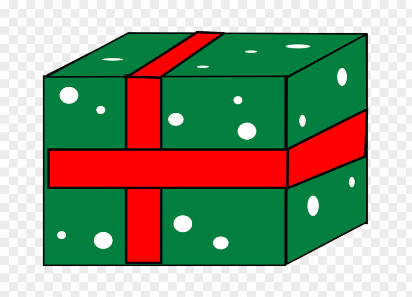 Simple Green Gift Box Clip Art PNG