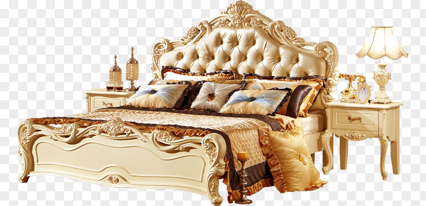 Bed Furniture Table Bedroom Couch PNG