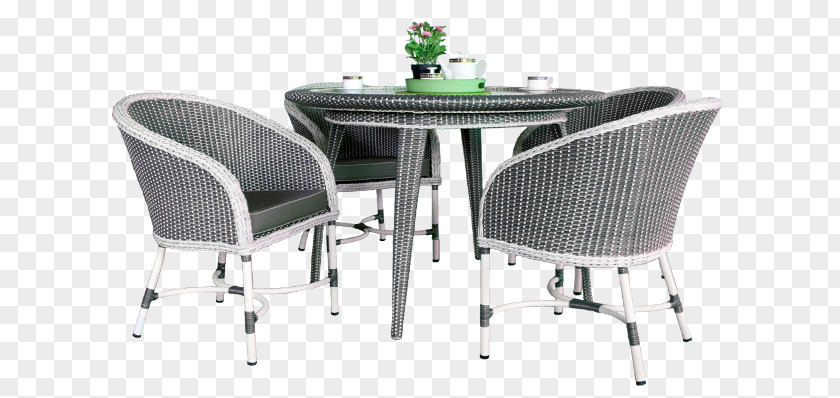 Outdoor Dining Table Plastic Chair PNG