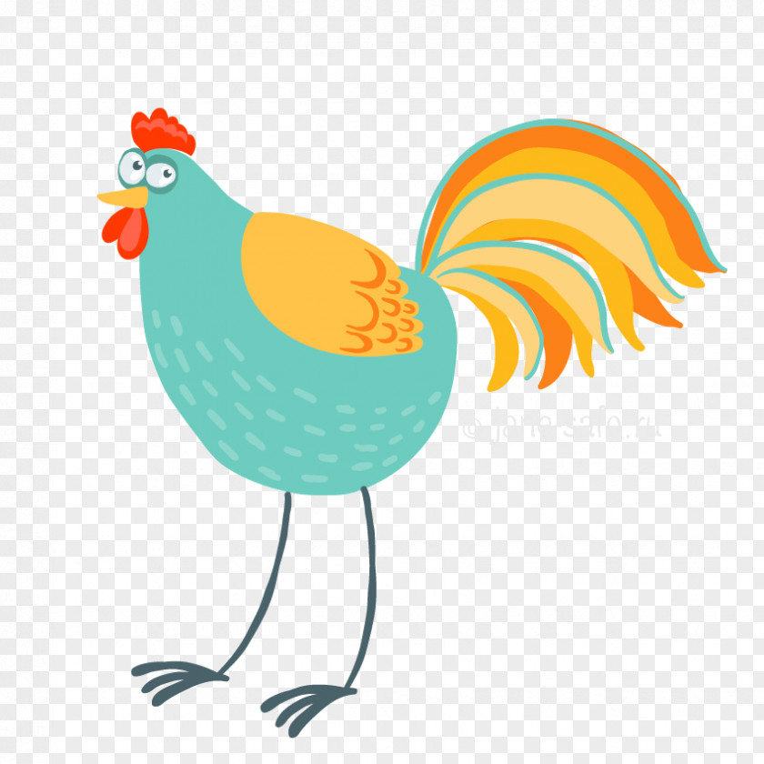 Six Chicken Bird Rooster Clip Art PNG