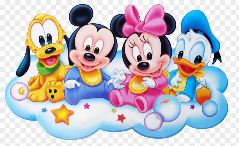 Disney Babies Cliparts Mickey Mouse Minnie Pluto Donald Duck Infant PNG