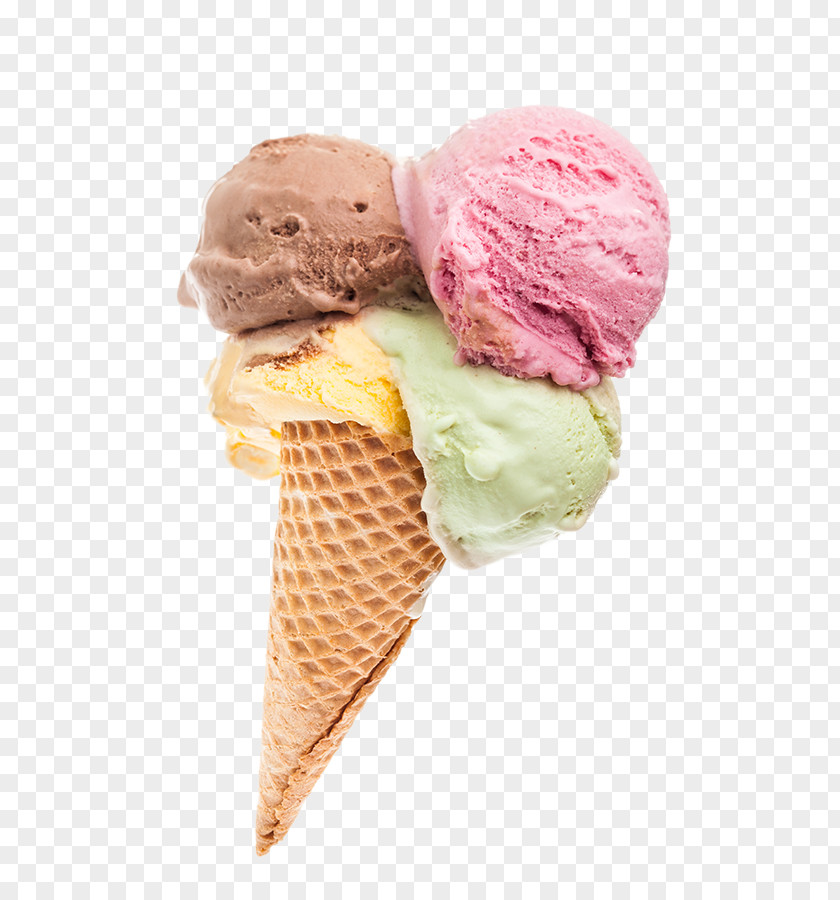 Ice Cream Cones Sorbet Gelato Neapolitan PNG