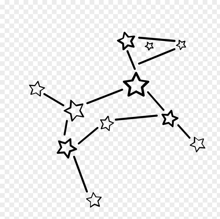 Spring Sky Constellation Clip Art Illustration PNG