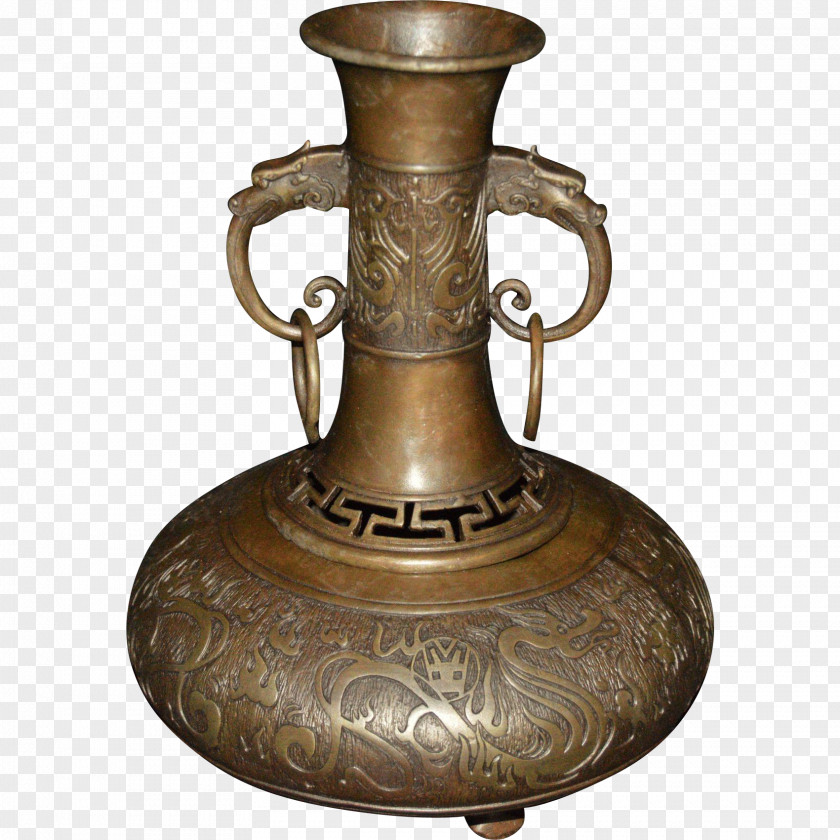 Incense Copper Metal 01504 Vase Artifact PNG