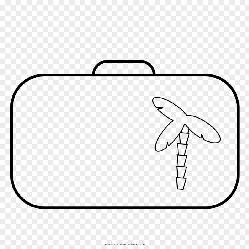 Suitcase Drawing Coloring Book Mermaid Pages PNG