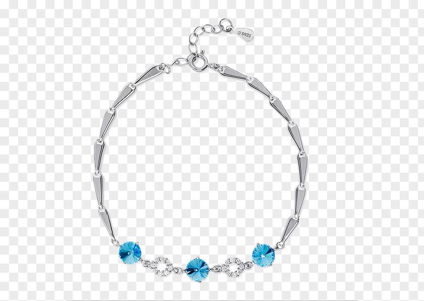 Th Tang After S925 Silver Bracelet Crystal Anklet PNG