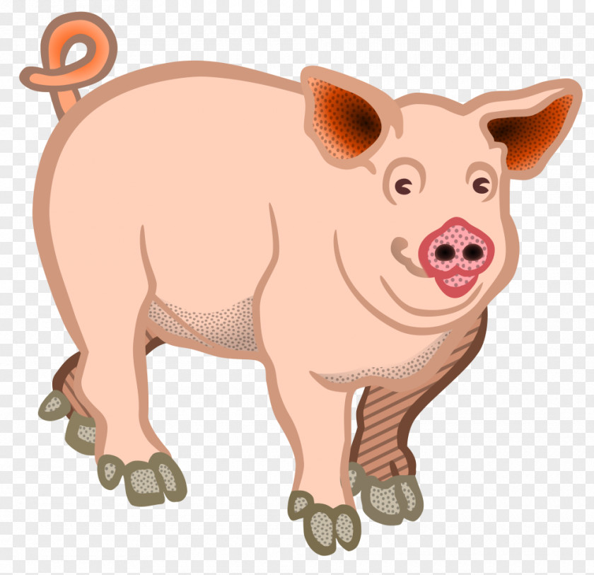 Domestic Pig Clip Art PNG
