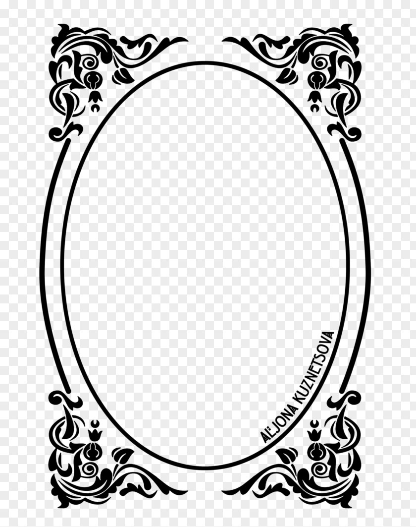 Henna Border Picture Frames Clip Art PNG