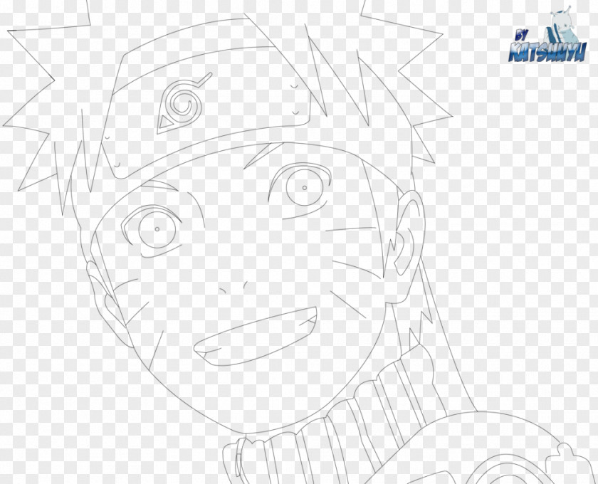 Lineart Naruto Nose Line Art Sketch PNG