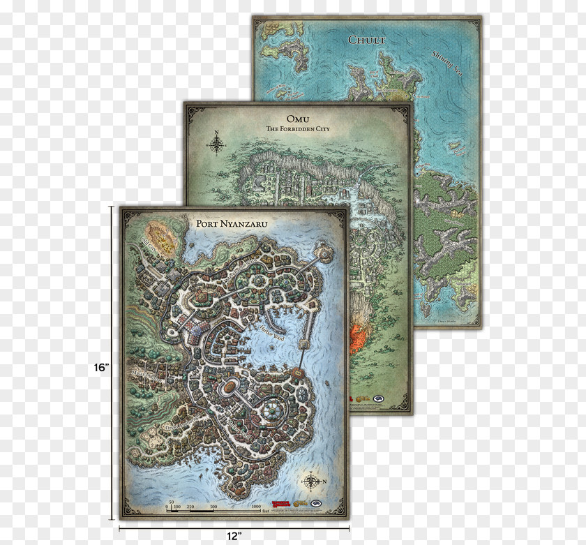 Map Dungeons & Dragons Tomb Of Annihilation Set The Jungles Chult Role-playing Game PNG