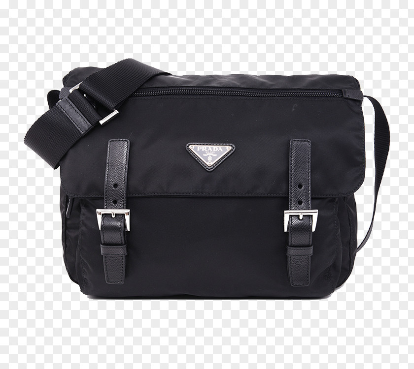 PRADA / Prada Men's Shoulder Bag Nylon Handbag Gratis PNG