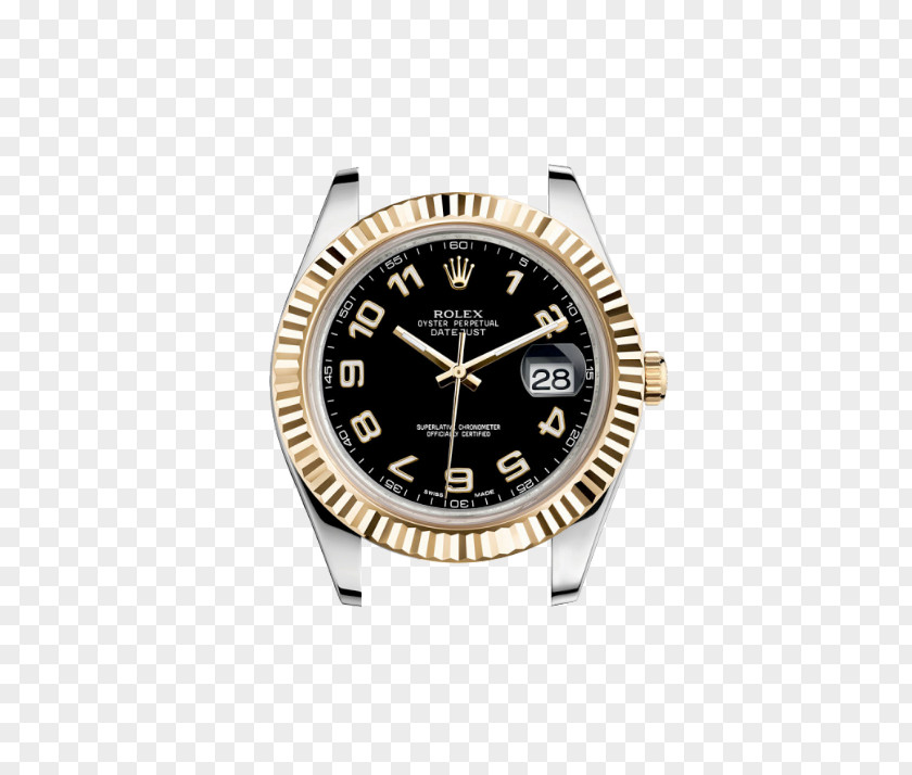 Rolex Datejust Watch Oyster Colored Gold PNG