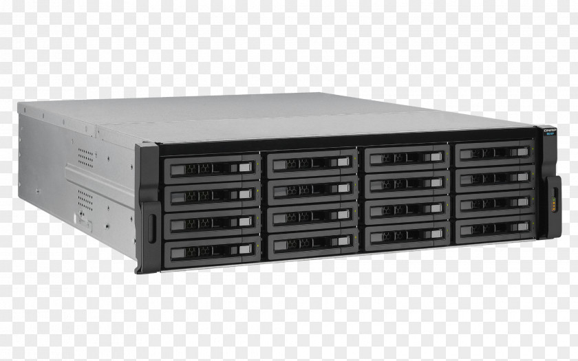 SATA 6Gb/s, SAS 12Gb/s Hard Drives Data Storage Network SystemsOthers QNAP REXP-1220U-RP TVS-EC1680U-SAS-RP 16-Bay Diskless NAS Server PNG