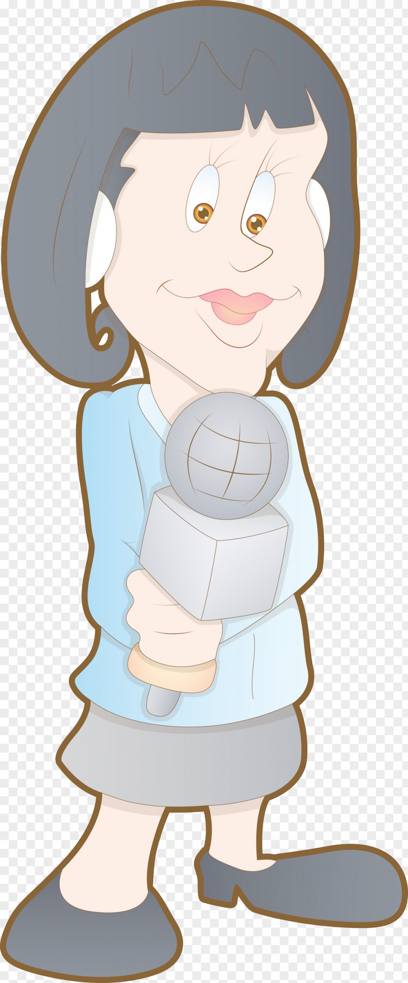 Cartoon Characters Woman Material Journalist Drawing Photography PNG