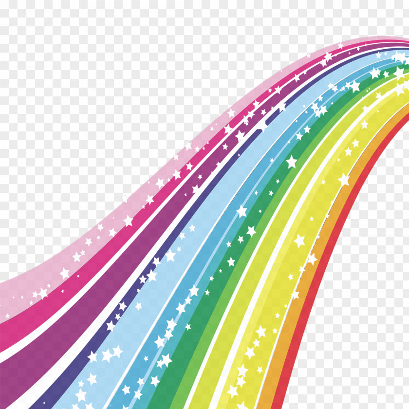 Cartoon Rainbow Color Clip Art PNG