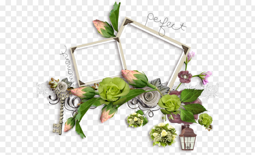 Design Floral Picture Frames PNG