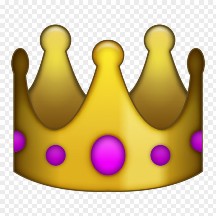 Emoji Sticker Crown Social Media Image PNG
