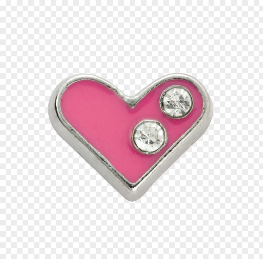 Silver Locket Body Jewellery Magenta PNG