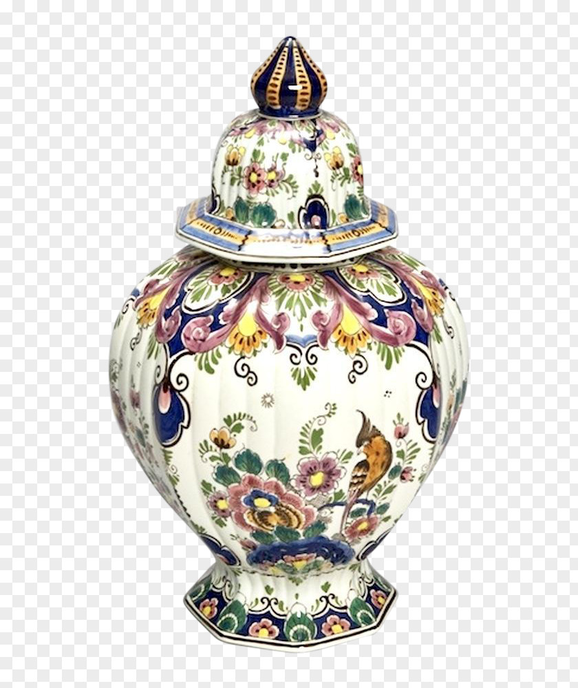 Vase Porcelain Delftware Decorative Arts Tableware PNG