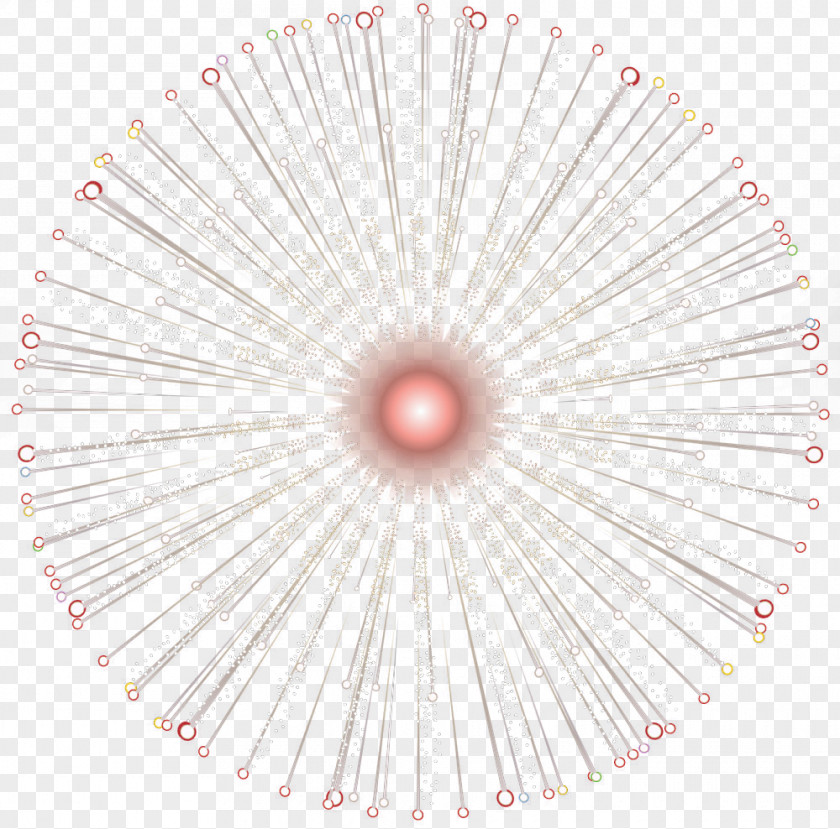 Circular Light Effects Fireworks Circle Pattern PNG