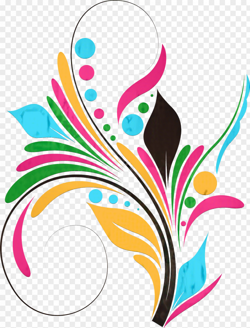 Line Art Floral Design School Background PNG
