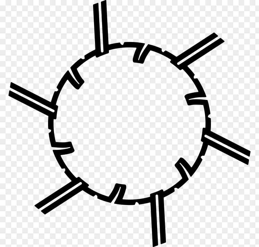 Avoid Spike Wicked Line Clip ArtCircle Of Spikes Spiked Circle PNG