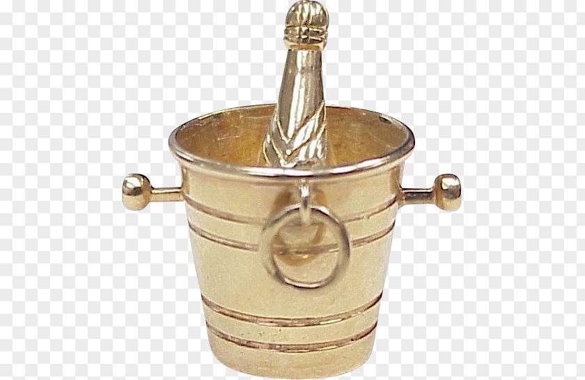 Champagne Bottle Gold Metal Bucket Jewellery Store PNG