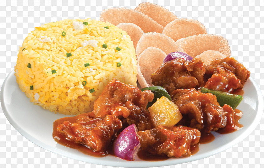 Pork Sweet And Sour Fried Rice Chinese Cuisine Chicken Balls Food PNG
